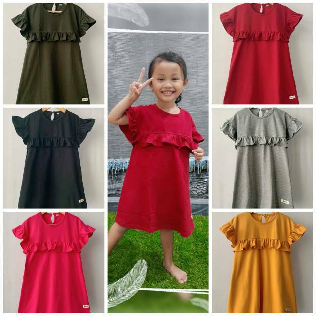 Daster Dress Anak Rafel Smilee New Motif Murah