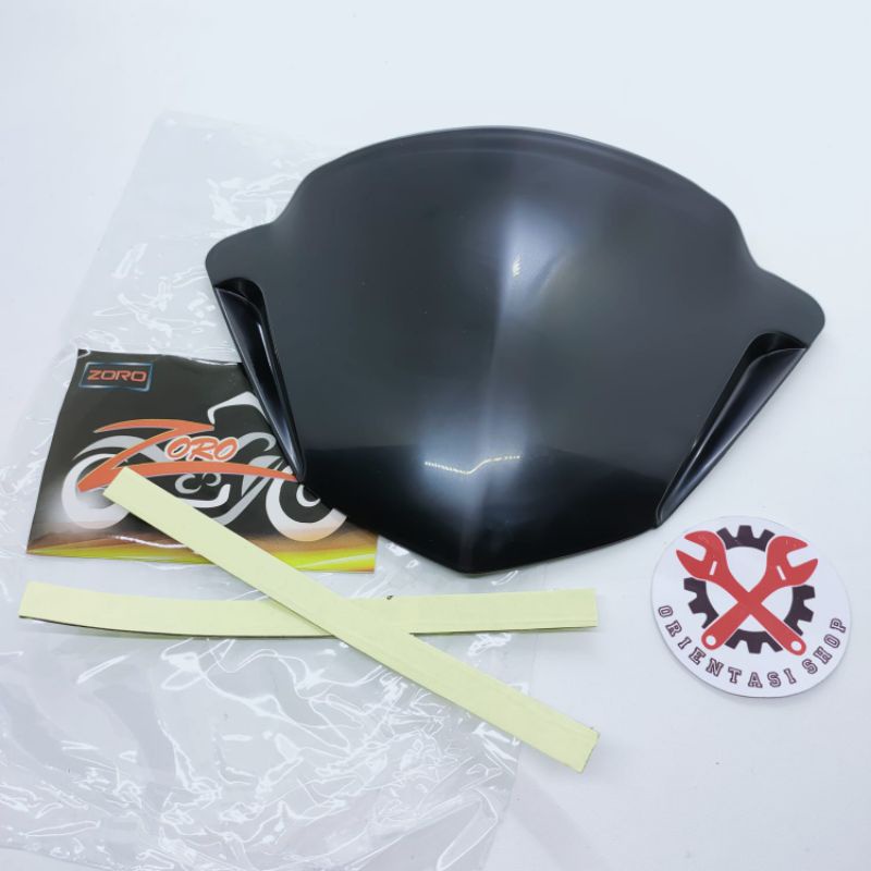 Visor BEAT Karbu lama warna hitam PEKAT dan Carbon kilat WINSIL BEAT OLD KARBURATOR cover winshield