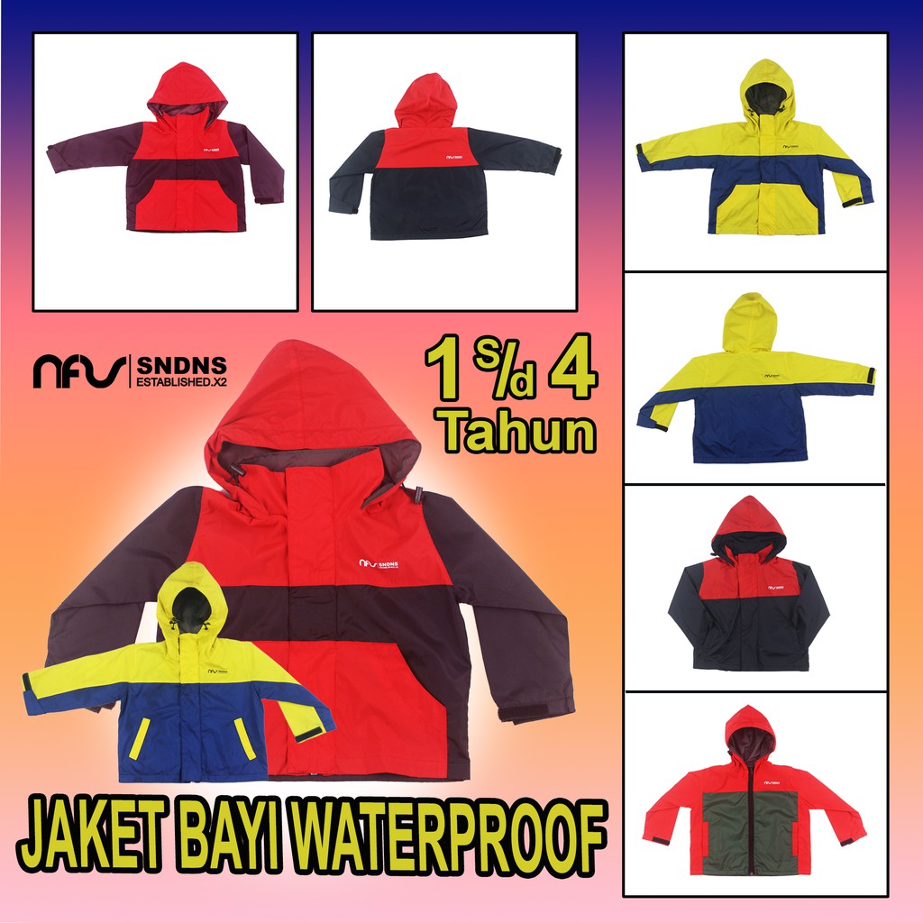 JAKET ANAK WATERPROOF / JAKET BAYI LUCU/ JAKET WINTER ANAK UNISEX