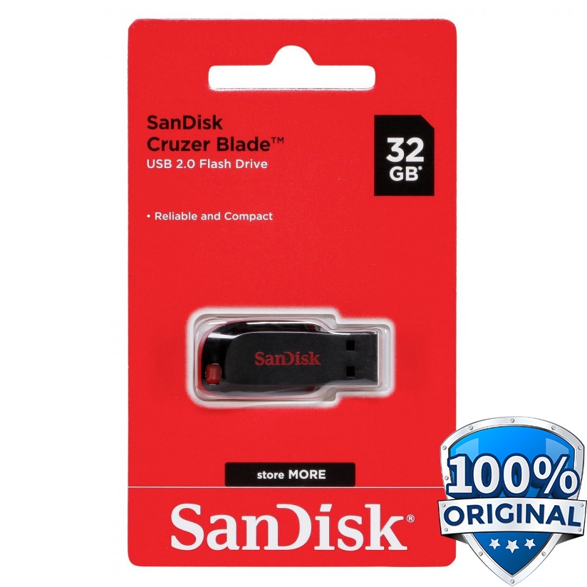 Flashdisk Sandisk Cruzer Blade 32GB USB Flash Drive SDCZ50-032G