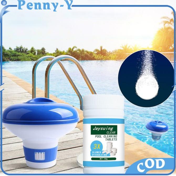 .........] Obat Pembersih Kolam Renang 100g Chlorine Dispenser Floating Chlorine