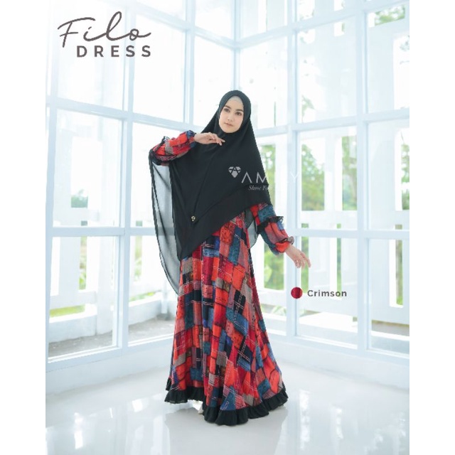 Busana Muslim Filo Dress by Amily Hijab