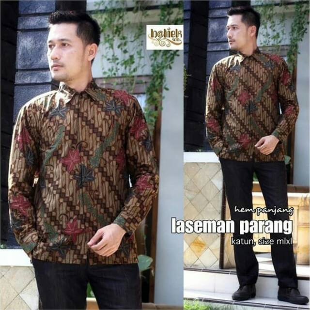Hem Panjang Laseman Parang Kelir Lawasan Batik Sogan Exclusive