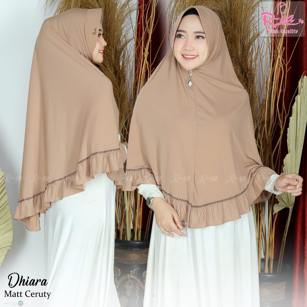 HIJAB R-SA BAHAN JERSI RAMPEL
