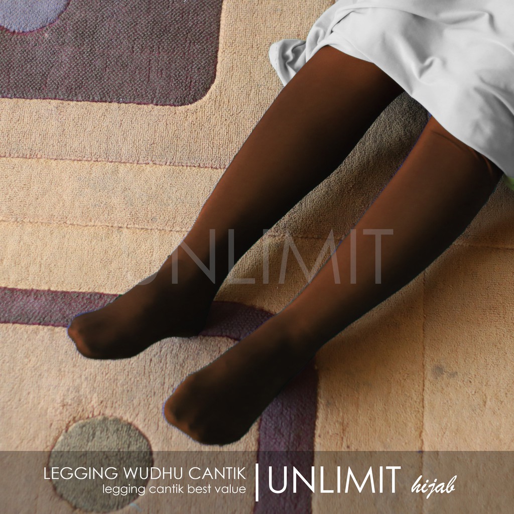 LEGGING WUDHU Bahan SPANDEX SUPER Celana Lagging Wudu Hitam Grey Navy Leging Wudhu by Unlimit Hijab