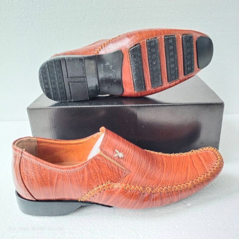 100% Original Playboy Sepatu Pantofel Kulit Kerja Pria Murah Formal Kantor Dinas Sepatu Pria Terbaru