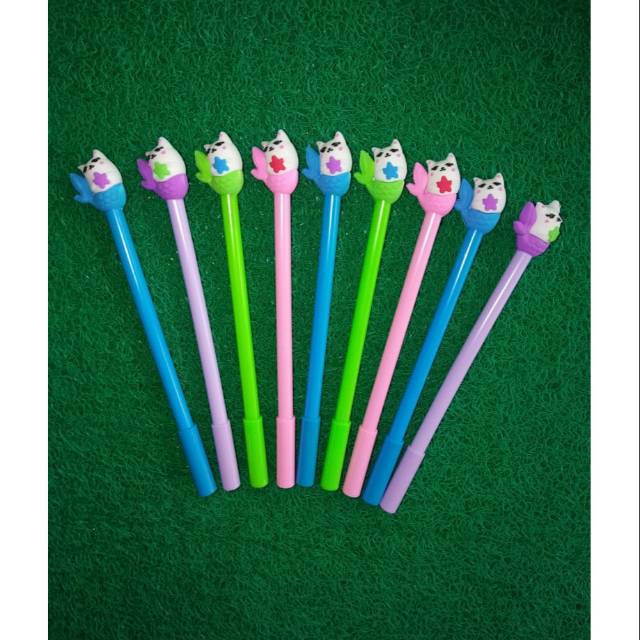 

Pulpen gel karakter putri duyung lucu isi 12 pcs
