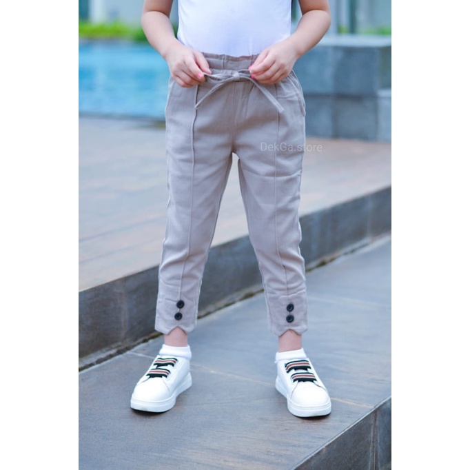 celana baggy pants anak perempuan celana anak usia 6-15 tahun terbaru