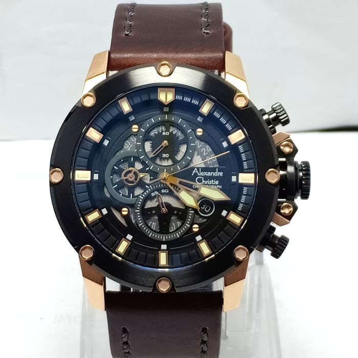 jam tangan pria sport analog merk Alexandre Christie AC 6416 | HAWAII