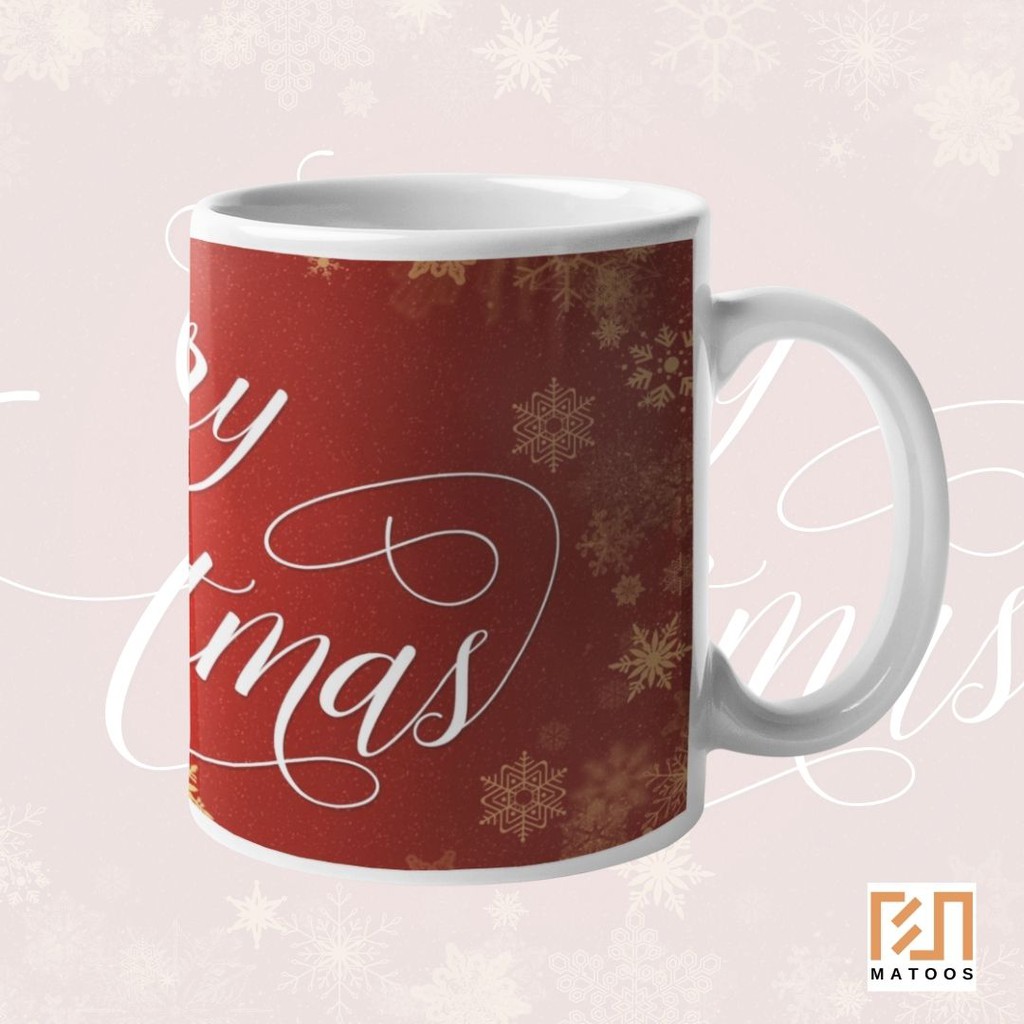 

Mug Kado Christmast Souvenir Design Tulisan Latin