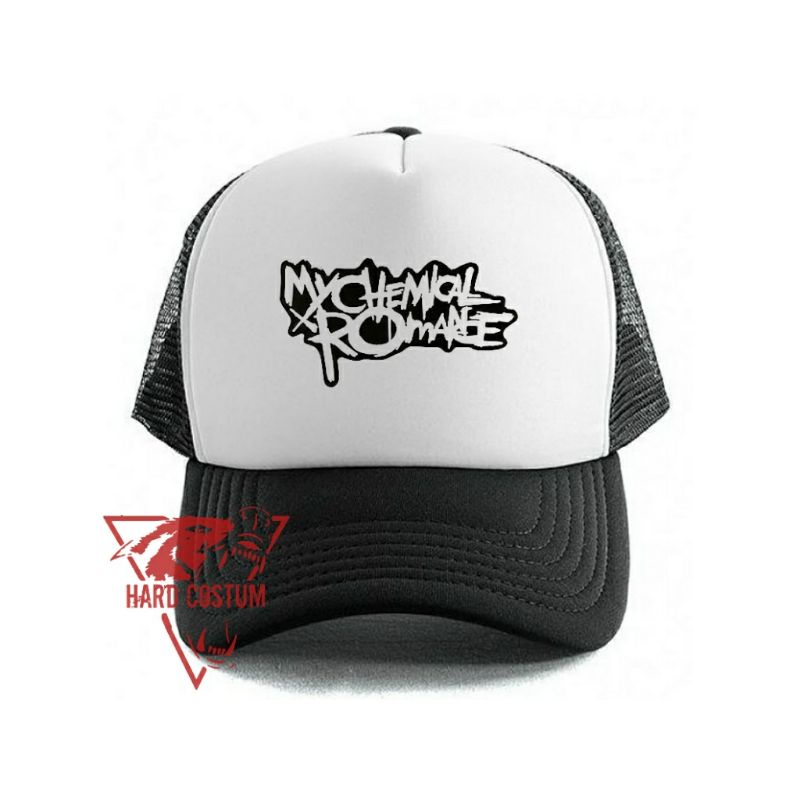 Topi Jaring Distro / Trucker Hat / Topi Jaring Pria / Topi Band - My Chemical Romance