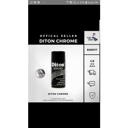 Diton Cat Semprot Chrome