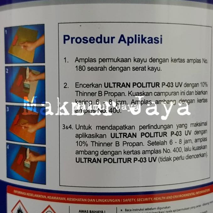 Ultran P-03 UV Politur Kayu Propan P03 Plitur Eksterior