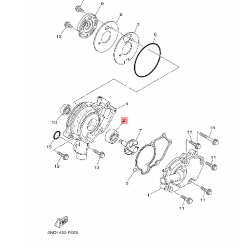 sil seal waterpump water pump mx king vixion r new bk8 wr 155 original ygp