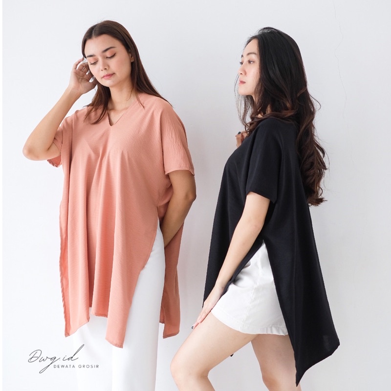 Atasan Blouse Difarina Top Airflow - Long Square - Atasan Wanita