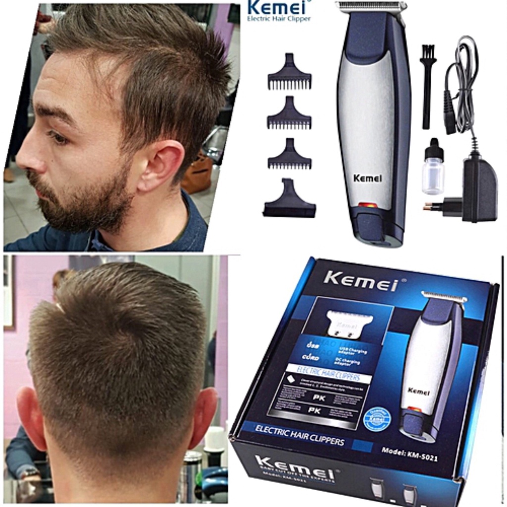 SHINE STAR - ORIGINAL KEMEI 5021 ALAT MESIN CUKUR RAMBUT JENGGOT KUMIS KM 5021 HAIR CLIPPER PROFESSIONAL WIRELESS