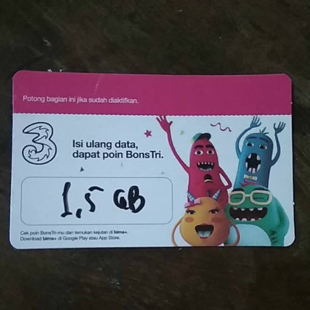 Voucher tri aon 1'5 gb