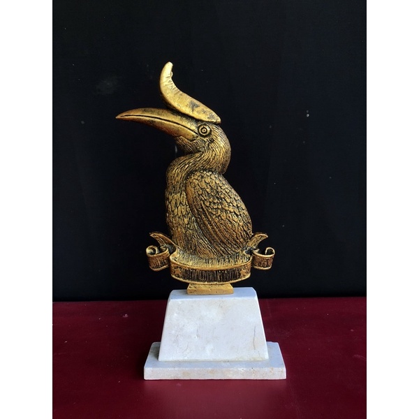 Piala Resin Gepengan Burung Rangkong / Trophy Resin / Figur Resin