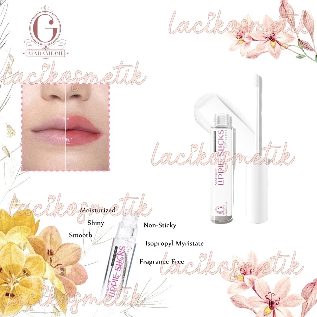 ✨LACIKOSME✨ MADAME GIE LIP SERUM - MADAME GIE LIPPIE SLICK - MAKE UP LIP GLOSS - LIPPIL SERUM