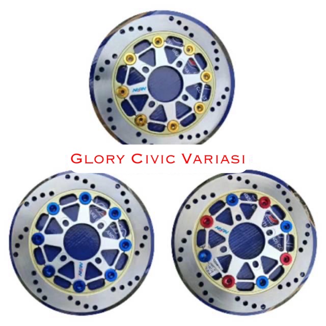 PIRINGAN CAKRAM DEPAN NISSIN FLOATING 8 MODEL BOLONG DISC BREAKE NISSIN 220MM