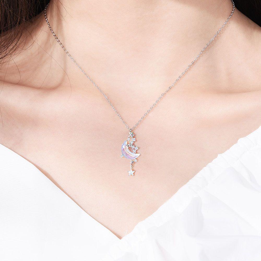 Kalung Rantai Clavicle Pendek Bahan Alloy Untuk Wanita