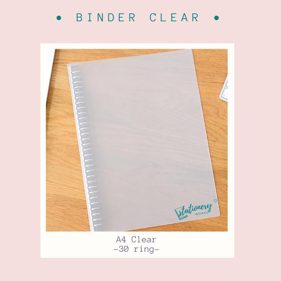 

Super promo 9N061 Binder A4 clear transparan - 30 ring - notebook ring 9N0