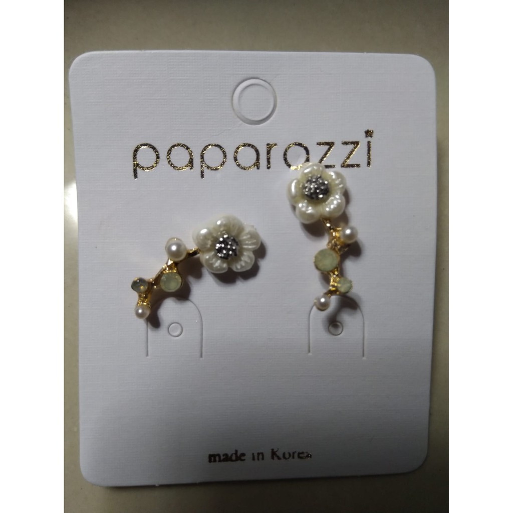 Anting Tindik Mini Wanita Mutiara BUNGA E114 Korea Fashion Women Pearl Earring Giwang Cewe