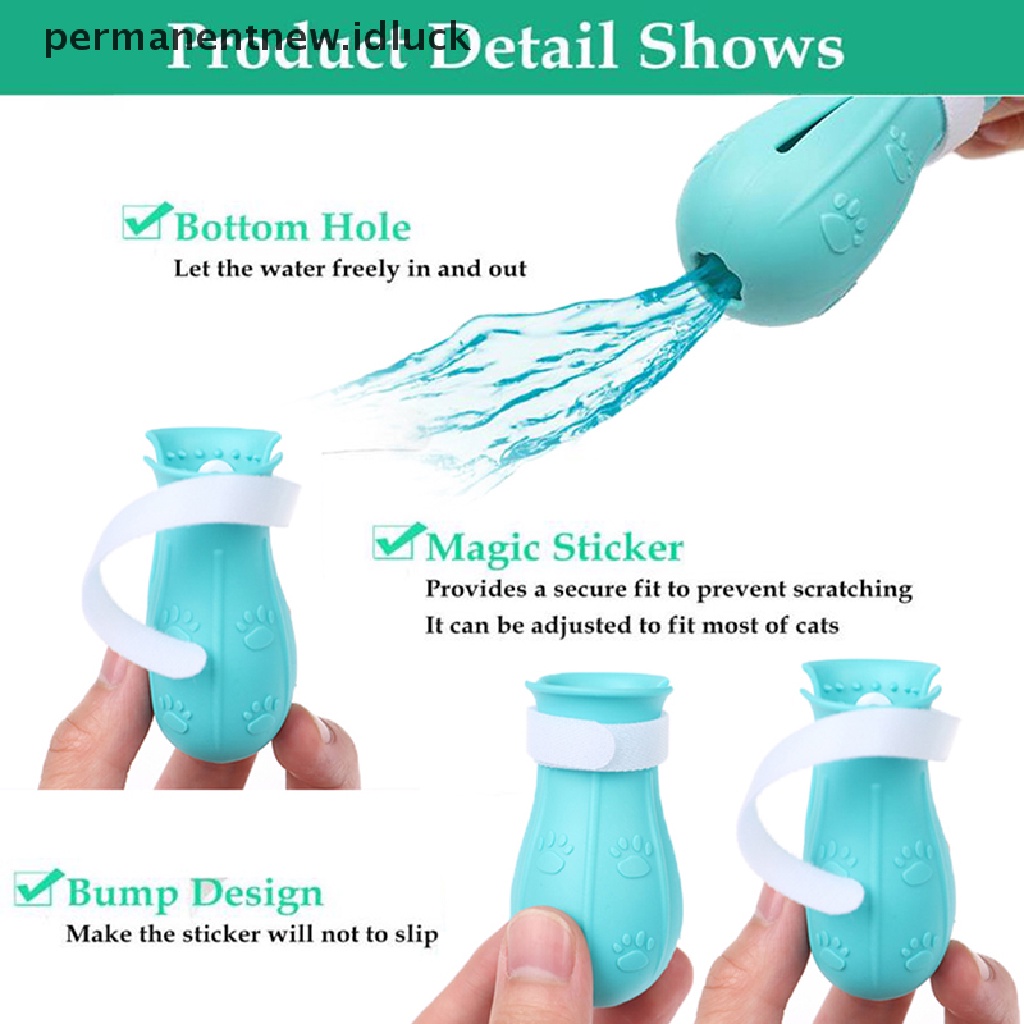 Cover Pelindung Kuku Kaki Kucing Anti Besar Untuk Mandi