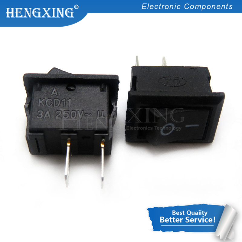 1pcs/lot Ship switch KCD-117-S black 2 feet 8.5 * 8.5 mm  the 250V 3A supply switch In Stock