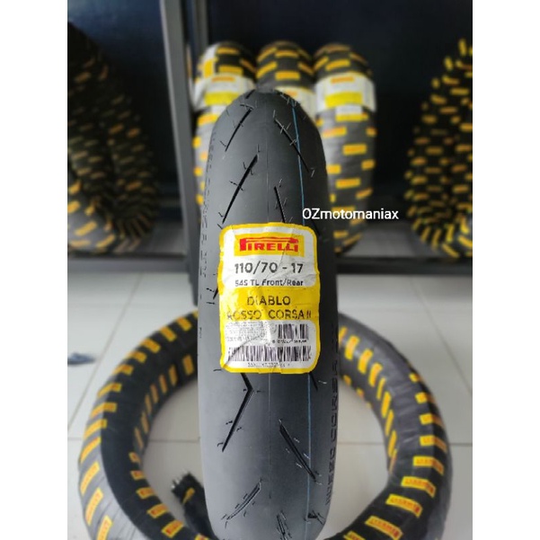 Ban Pirelli Diablo Rosso Corsa II 110/70-17 / Ban Pirelli Diablo Rosso Corsa 2 110/70-17 (Soft Compo