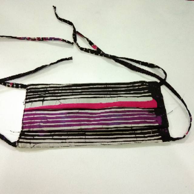 Masker Kain batik Asli batik cap dan tulis bisa isi tisu