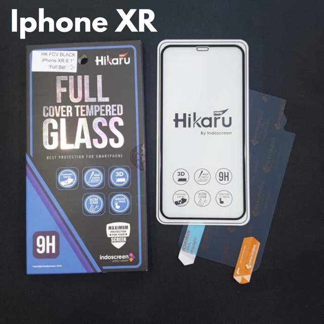 Anti gores iph11  Tempered  Glass Full Cover 11pro 11pro max ~ Indoscreen Hikaru