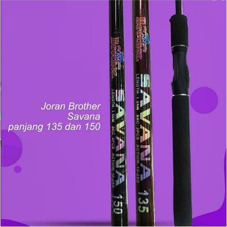 Alat Pancing Joran Pancing BROTHER Savana 135cm Joran Fiber Solid