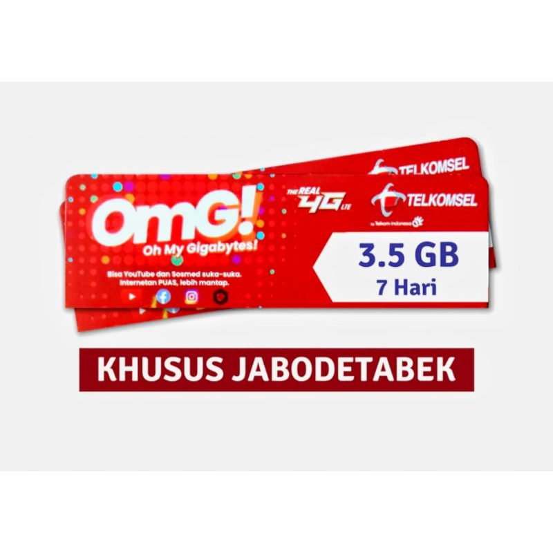 VOUCHER TELKOMSEL 3.5 GB 7 HARI
