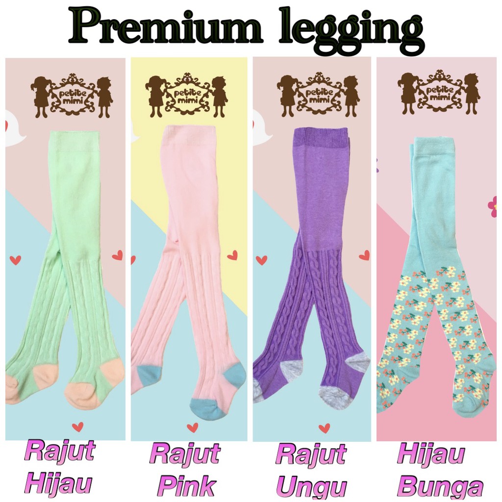 Petite Mimi Celana Legging Bayi Anak Ukuran SML SNI Cherrbabykidsshop