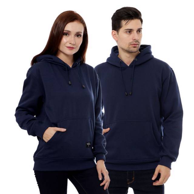 Hoodie mtbs couple navy blue distro