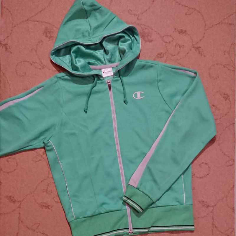 Hoodie zipper second branded Champion Athletic size L