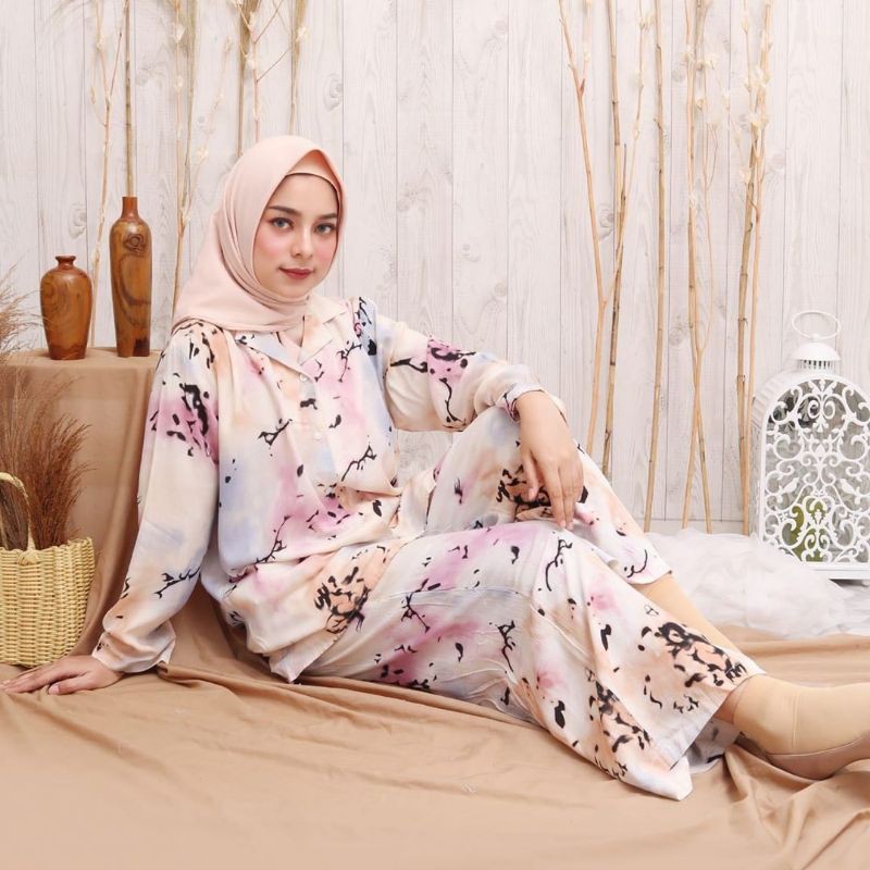 Setelan Wanita Celana Kulot LD 110 Rayon Viscose
