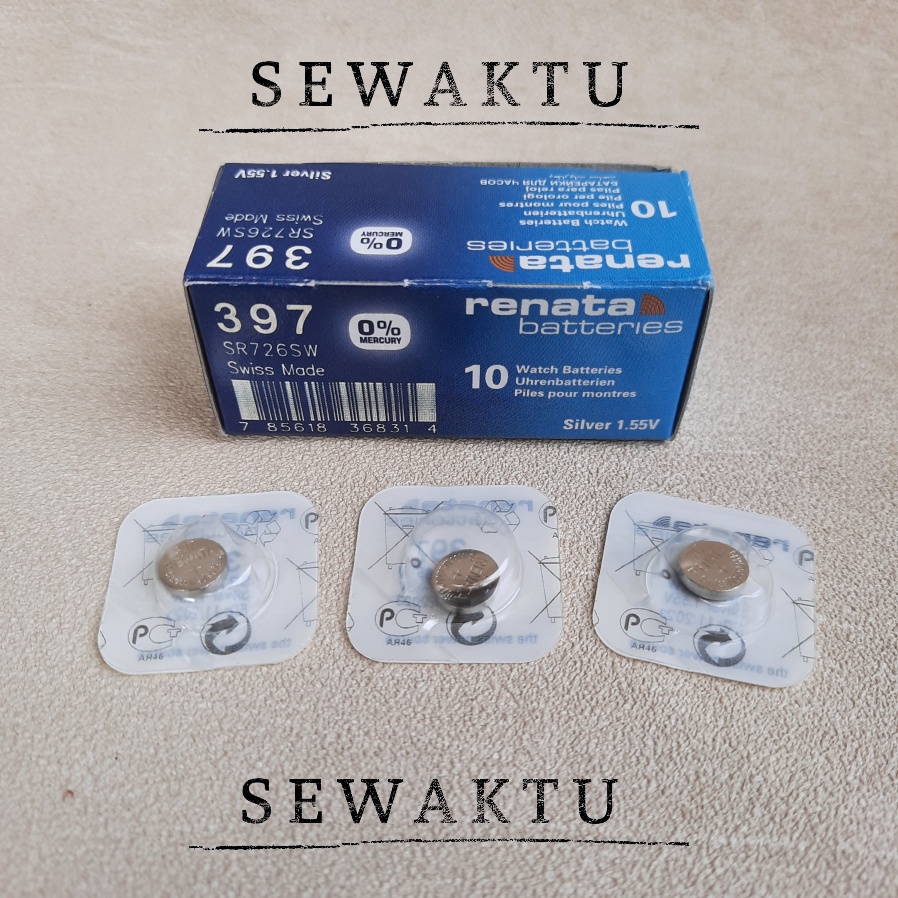 RENATA 397 SR726W BATTERY BATRE BATERAI JAM TANGAN