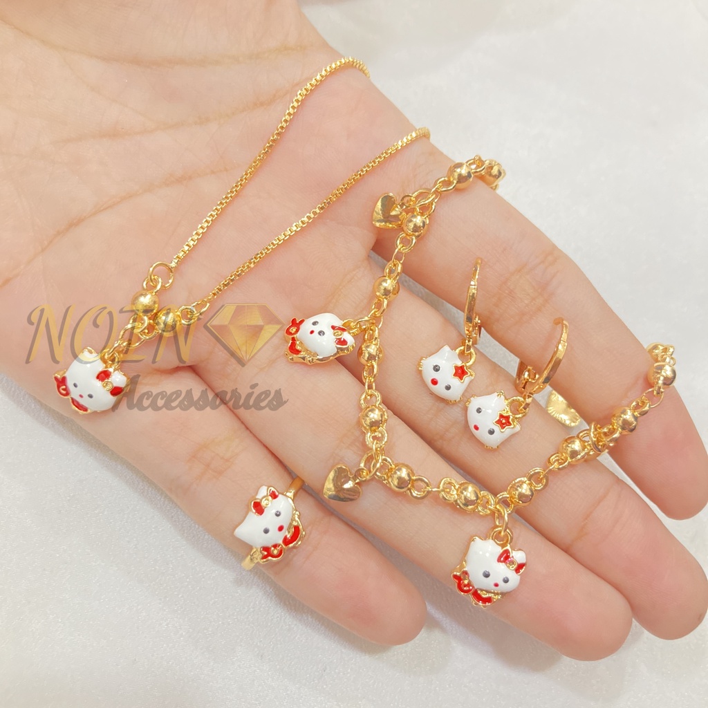 Set Perhiasan Anak Cat Lapis Emas Aksesoris Anak Cantik