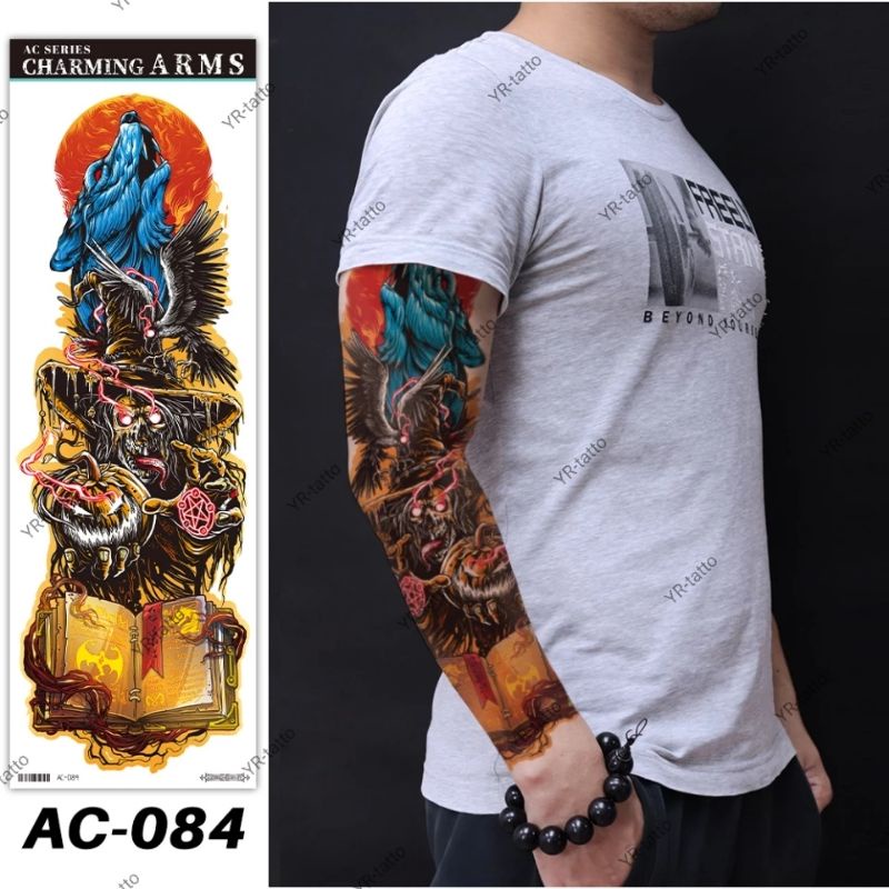 Tatto temporary full tangan full color Model AC