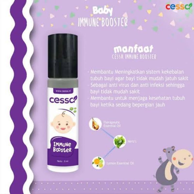 Cessa Baby Essential Oil Cough n Flu, Lenire, Bugs Away, Fever Drop, Immune Booster