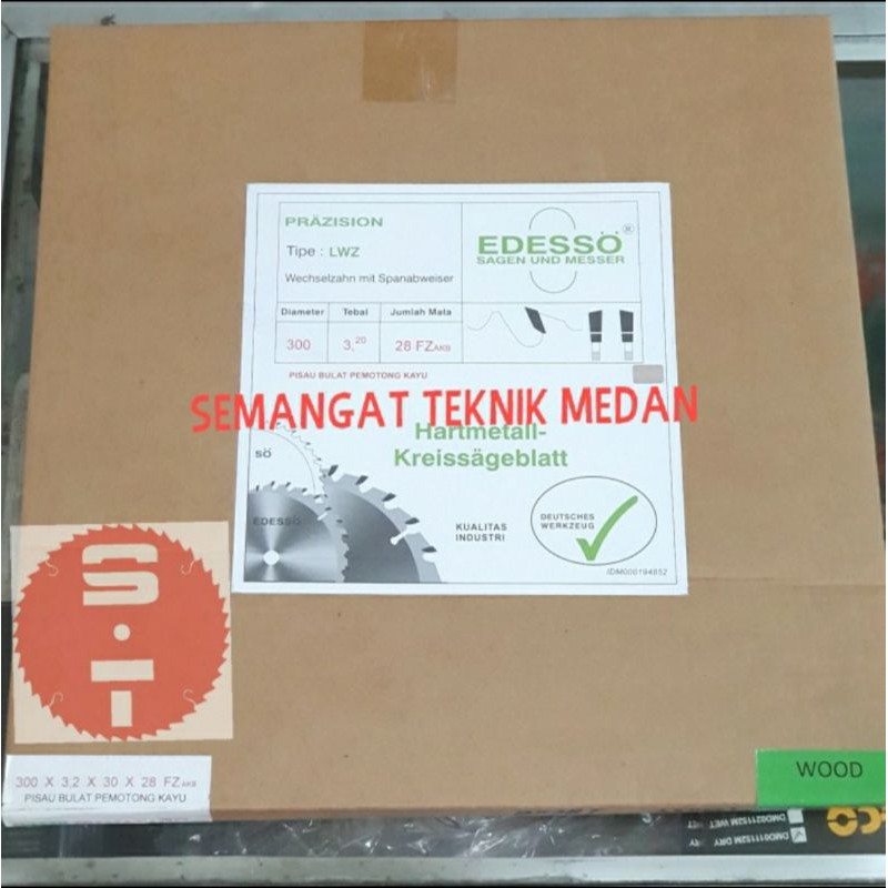 PISAU GERGAJI CIRCULAR SAW BLADE 12" 12 " X 28 T GIGI EDESSO GERMANY