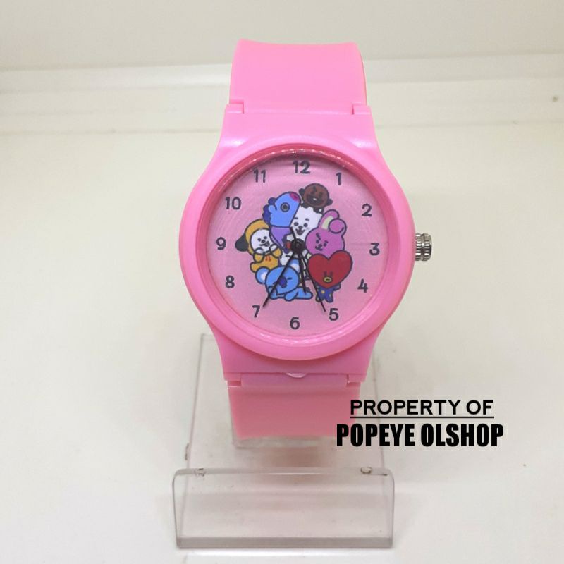 JS15 Jam Tangan Anak Bt21 All Karakter Ukuran Kecil
