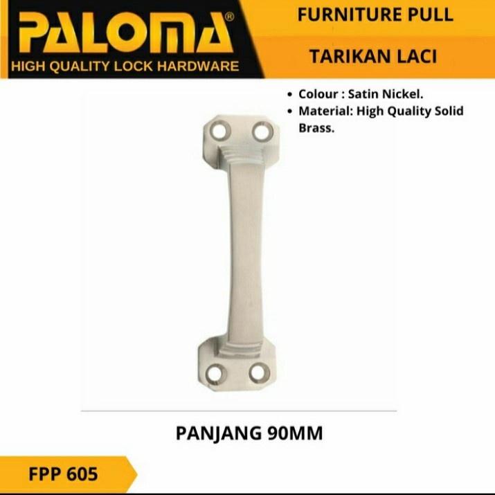 PALOMA TARIKAN LACI HANDLE LACI FPP 605 PALOMA TARIKAN LEMARI HANDLE JENDELA HANDLE 9CM