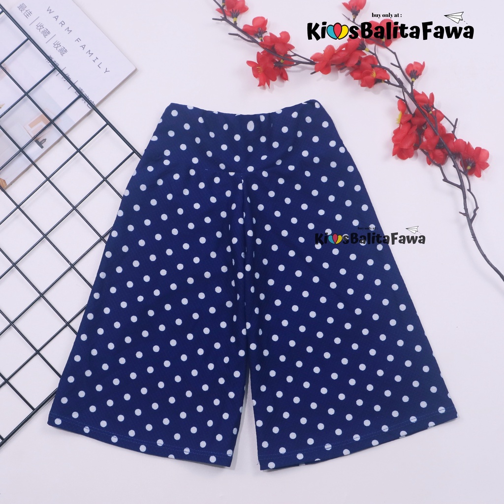 Kulot Anak Motif Uk. 3-4 th / Celana 3/4 Balita Cullotes Pants Kulot Pants Celana Anak Perempuan