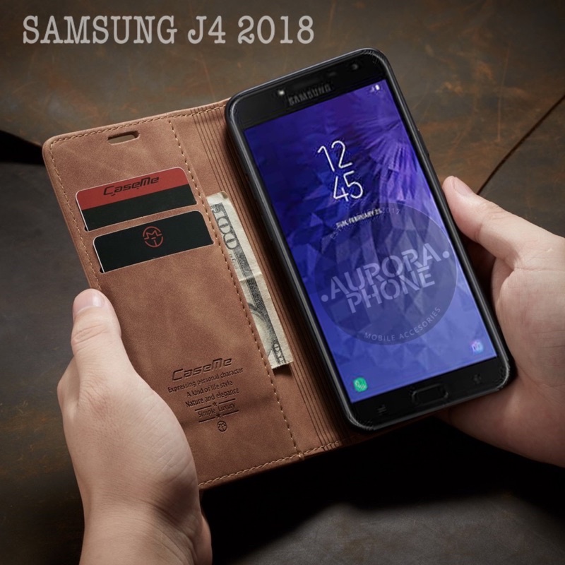 Samsung Galaxy J4 2018 Caseme Original Case Flip Case Dompet J4 2018 / Flip Case Samsung J4 2018 cas