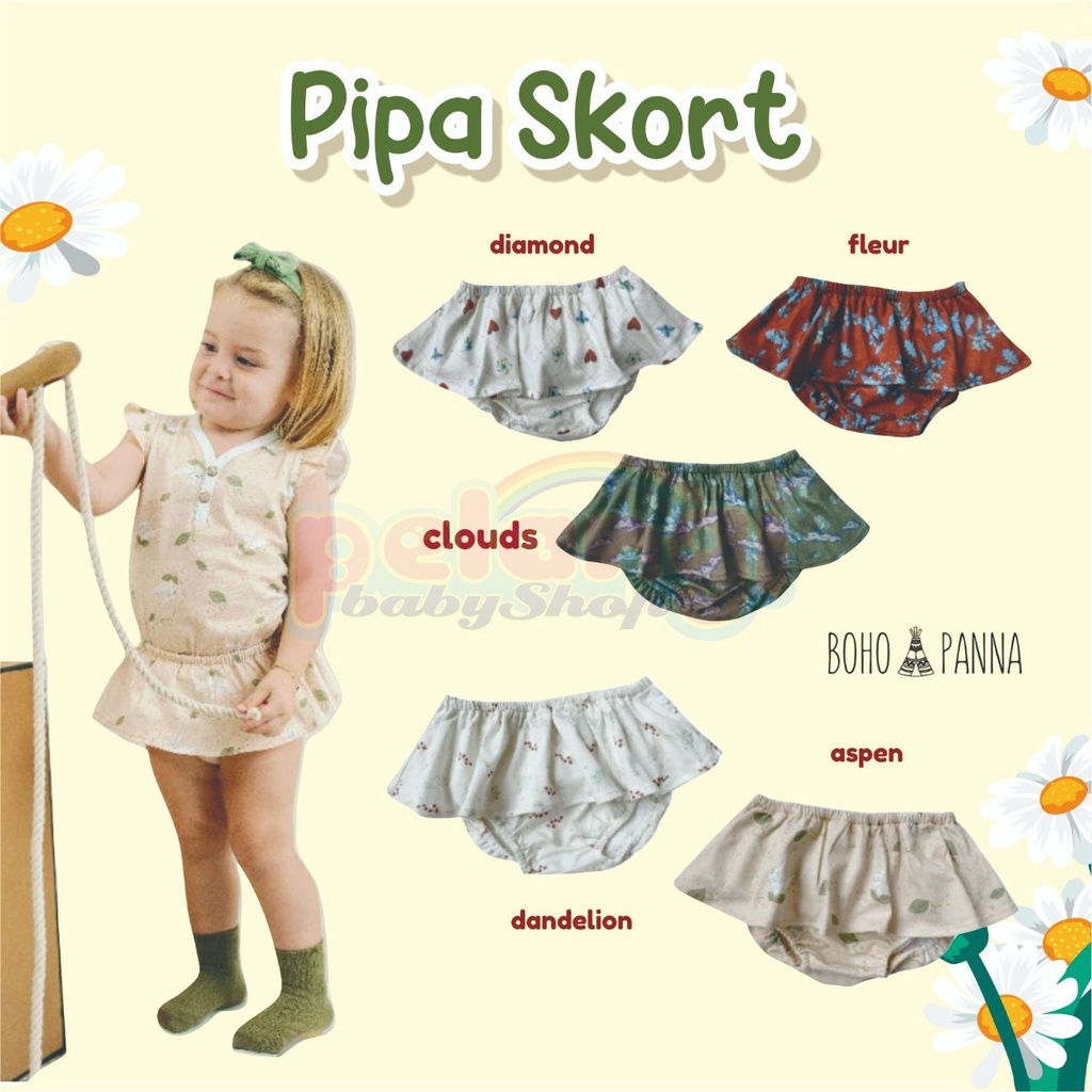 BOHOPANNA | BOHO | BOHO PANNA PIPA SKORT X DISNEY TINKER BELL | ROK CELANA ANAK PEREMPUAN