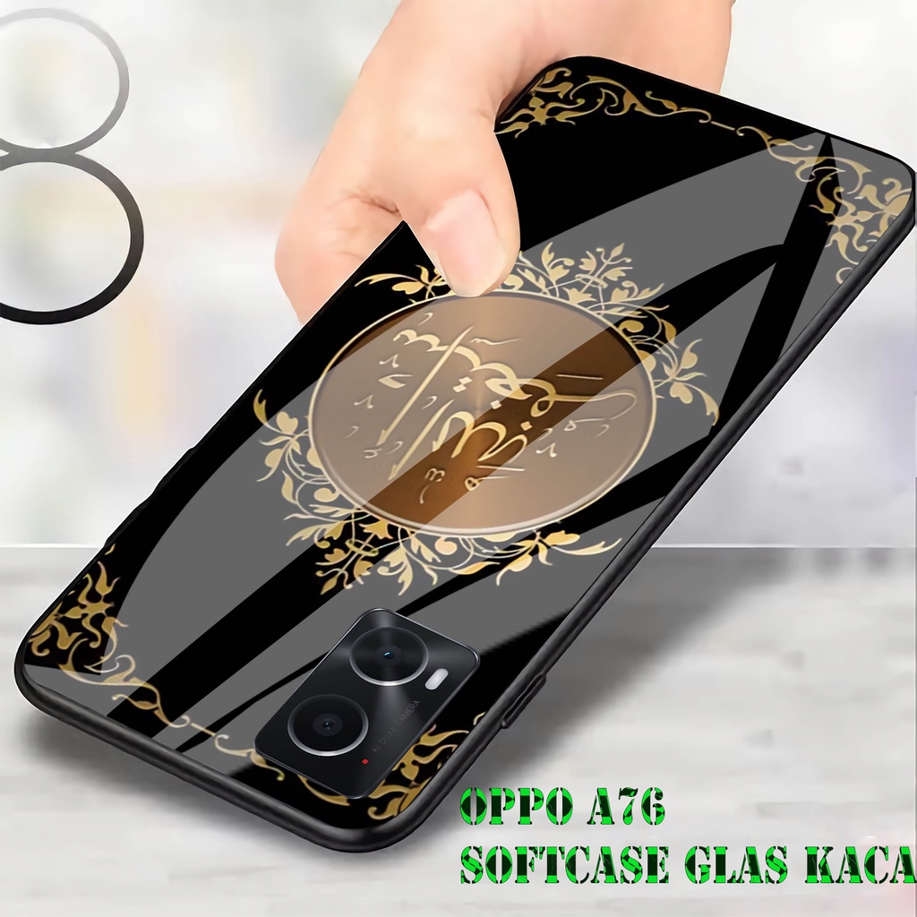 Softcase Glass Kaca OPPO A76 - Casing HP OPPO A76 [ S50 ].