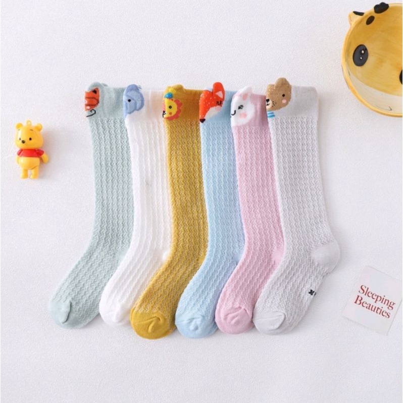 Kaos Kaki Anak Bayi Panjang Jaring Lucu Kaos Kaki Panjang Anak Perempuan Fashion Bayi Murah Import